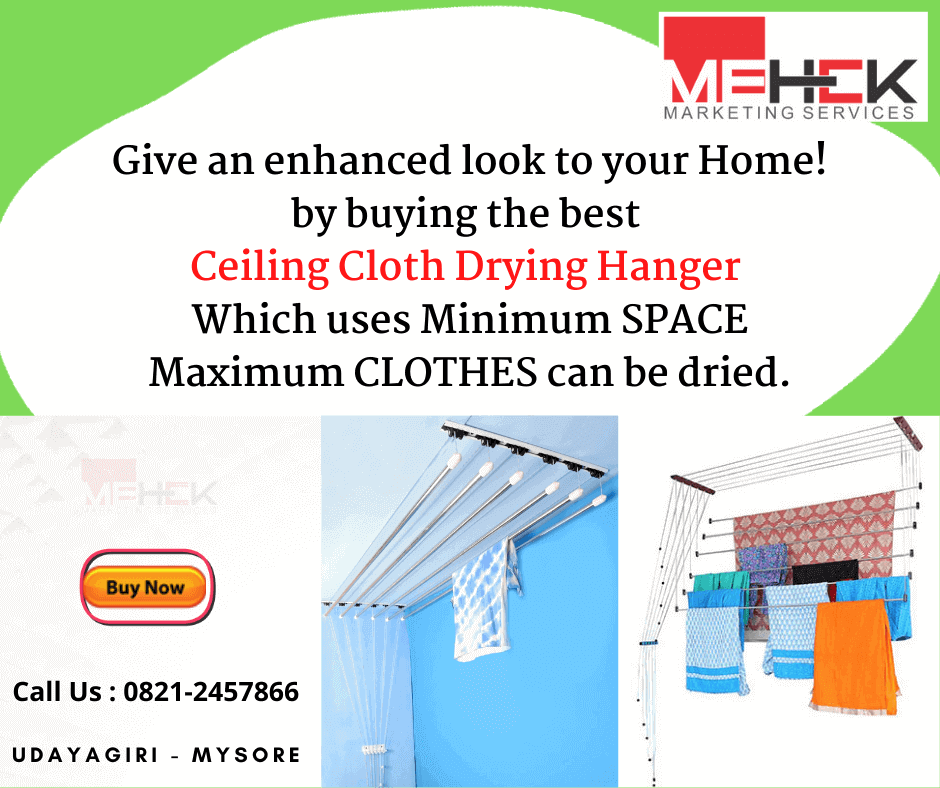 ceiling cloth drying hanger Mehek Pull and Dry in Mysore